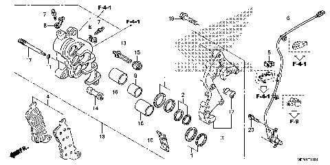 RIGHT FRONT BRAKE CALIPER