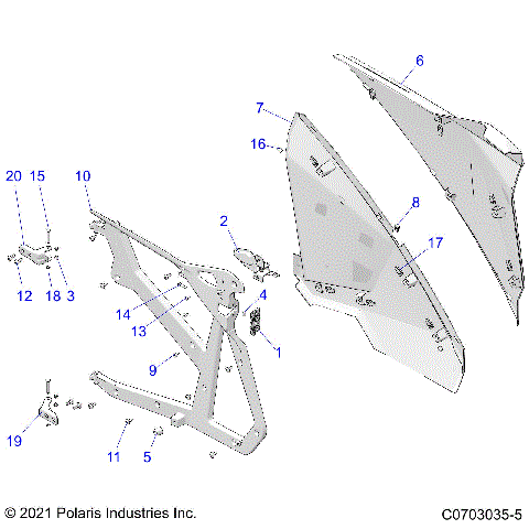 BODY, DOORS, REAR, PREMIUM/DELUXE - Z21R4D92AM/BM/AC/BC (C0703035-5)