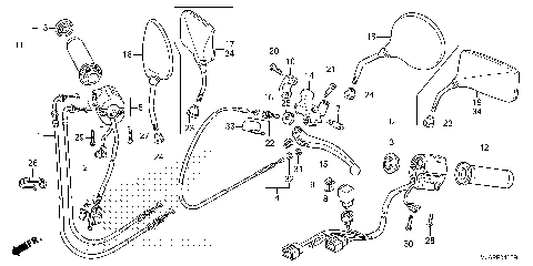 HANDLE LEVER@SWITCH@CABLE