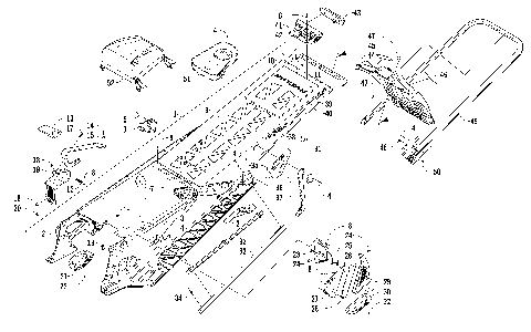 TUNNEL, REAR BUMPER, AND SNOWFLAP ASSEMBLY [98148]