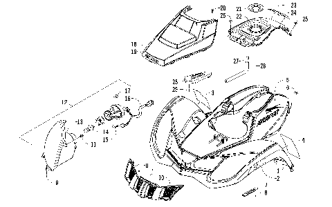 FRONT BODY AND HEADLIGHT ASSEMBLY [92431]