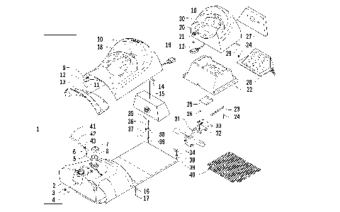 GAS TANK AND SEAT ASSEMBLY [87237]