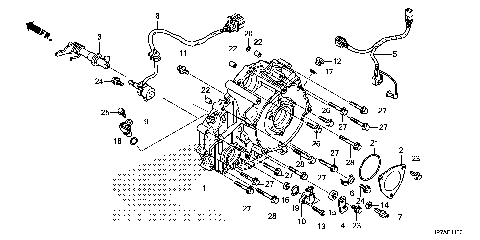 REAR CRANKCASE COVER