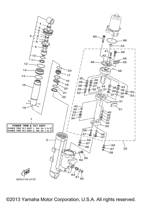 POWER TRIM TILT ASSY 1