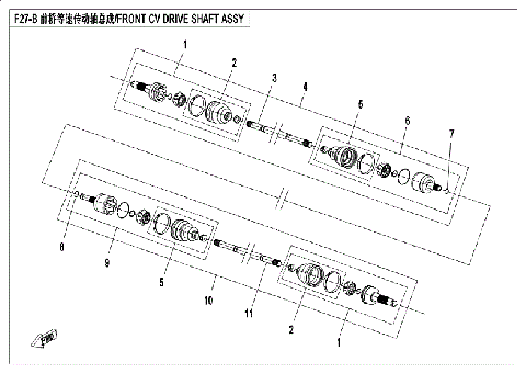 FRONT CV SHAFT (SPS)