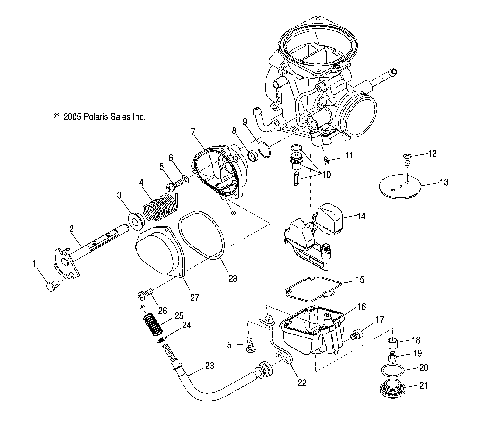 ENGINE, CARBURETOR, LOWER - A12MH50FF/FX/FY (4999200099920009D08)