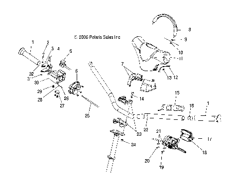 STEERING/HANDLEBAR - S07NJ5BS/BE (49SNOWHANDLEBARTRAILRMK)