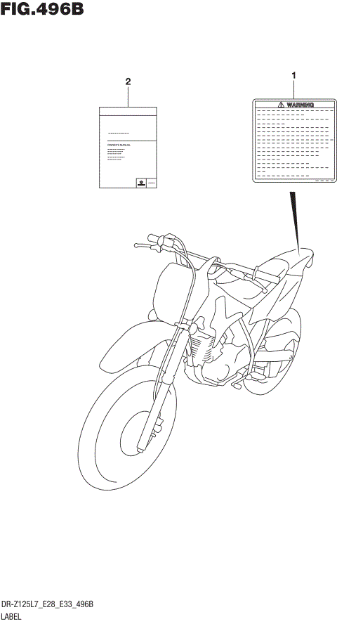 LABEL (DR-Z125L E28)