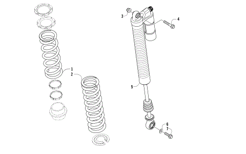 REAR SUSPENSION SHOCK ASSEMBLY