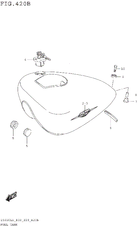 FUEL TANK (LS650L5 E28)