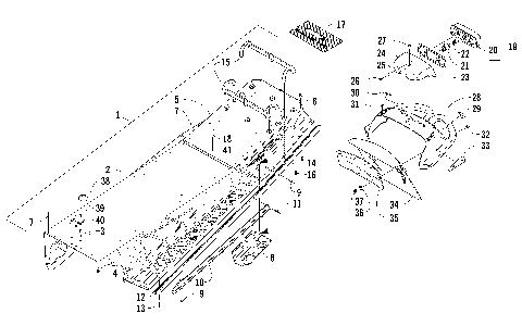 TUNNEL, REAR BUMPER, AND TAILLIGHT ASSEMBLY [87880]