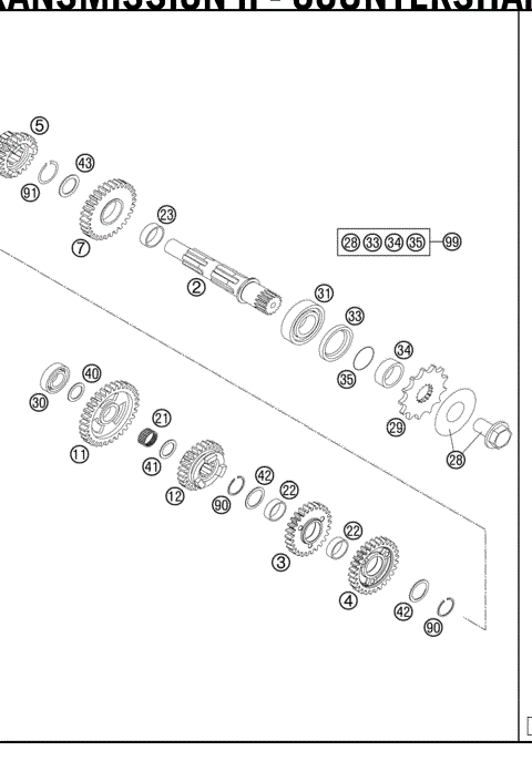 TRANSMISSION II - COUNTERSHAFT 