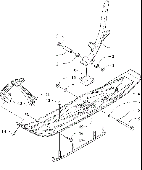 SKI AND SPINDLE ASSEMBLY [108391]