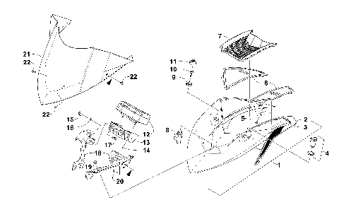 WINDSHIELD AND INSTRUMENTS ASSEMBLIES [102129]