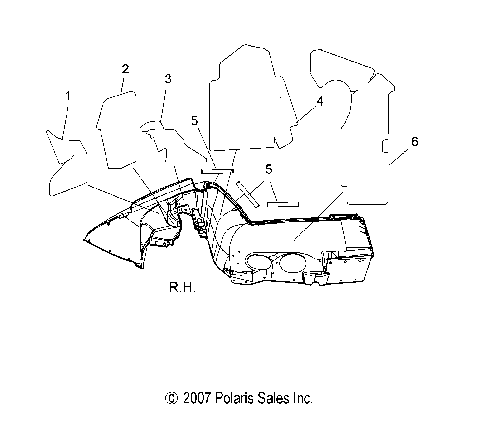 BODY, FENDER FOAM and FOIL - S08PB8ES/EE (49SNOWFENDERFOAM08RMK155)
