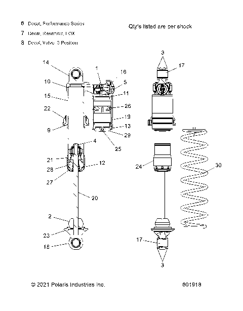 SUSPENSION, SHOCK, IFS - S24TKP6RS (601918)