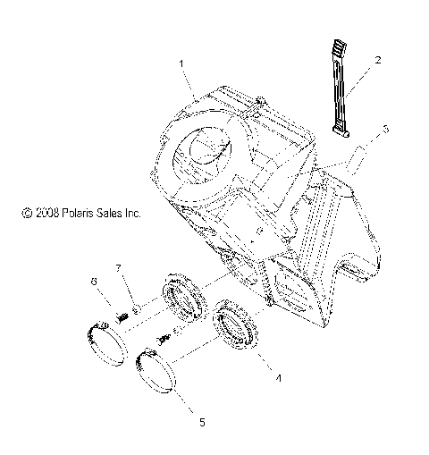 ENGINE, AIR INTAKE SYSTEM - S10PL8ESA/EEA (49SNOWAIR09ASLT)