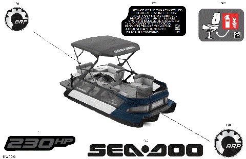 03- DECALS - Feature Decals - 230HP - Cruise or Sport Package