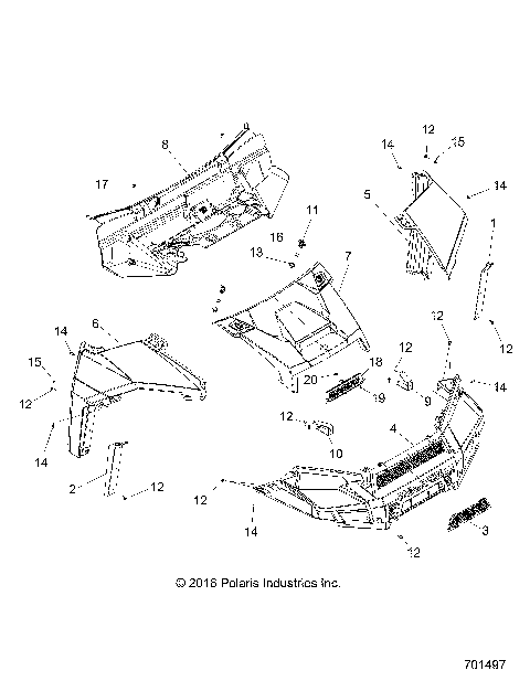 BODY, HOOD AND FRONT FACSIA - R17RVA87A1/B1/E87A9/B9 (701497)