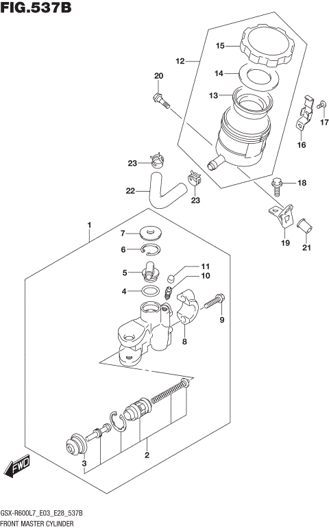 FRONT MASTER CYLINDER (GSX-R600L7 E28)