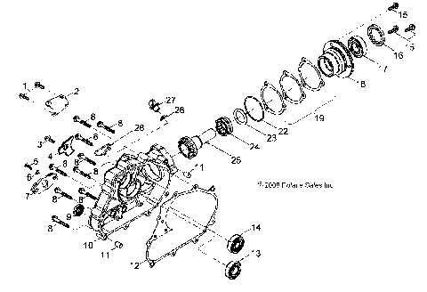 DRIVE TRAIN, REAR DRIVE ASSEMBLY - A19YAP20N4 (49ATVDRIVERR09PHX)