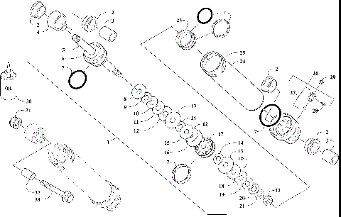 REAR SUSPENSION REAR ARM SHOCK ABSORBER [106383]