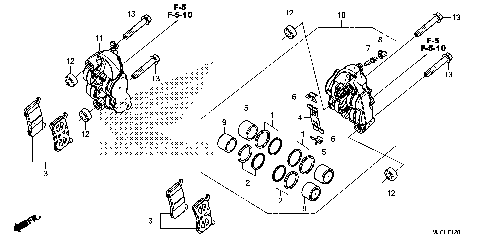 FRONT BRAKE CALIPER (2)
