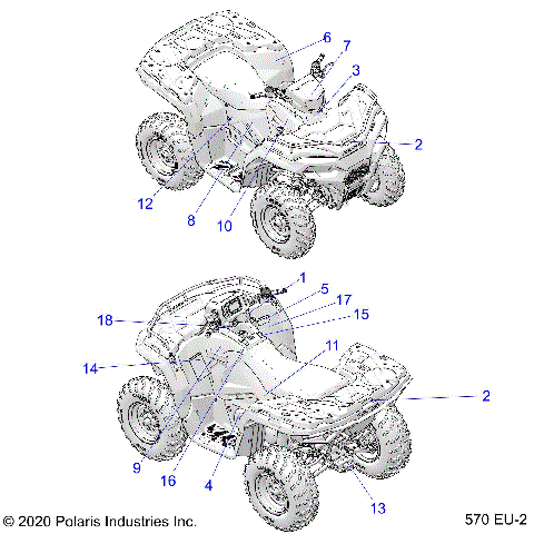 BODY, DECALS - A21SHE57FM/S57FM/CM/CU/EM/EU (570 EU-2)