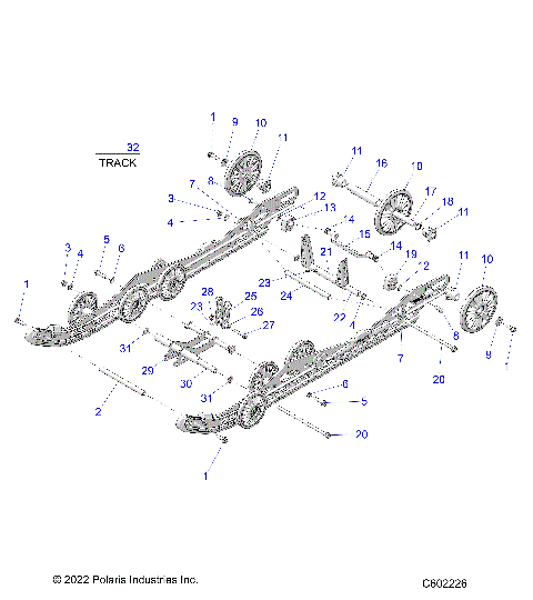 SUSPENSION, REAR - S23TDV8MS/8ME (C602226)