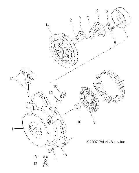 ENGINE, RECOIL STARTER - A08LH27AW/AX/AZ (49ATVRECOIL08SP300)