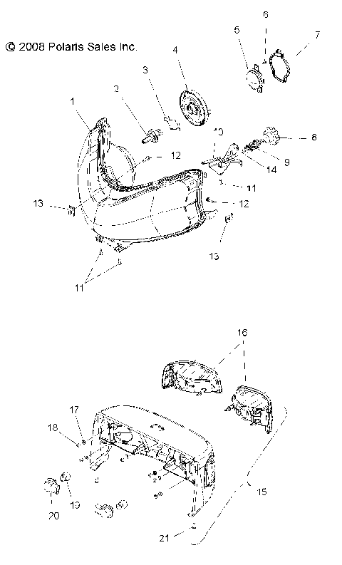 ELECTRICAL, HEADLIGHT and TAILLIGHT - S09PT7ES/EE/FS (49SNOWHEADLGHT09600TRG)