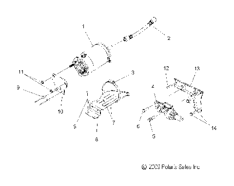 ENGINE, STARTER MOTOR - S10PB5BSA/BSL/BEA (49SNOWSTARTER10550SHIFT)