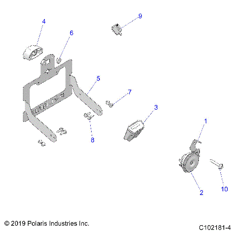 ELECTRICAL, HORN and LICENSE PLATE LIGHT - A21SLE95FG/S95CG/S95FG/EG (C102181-4)
