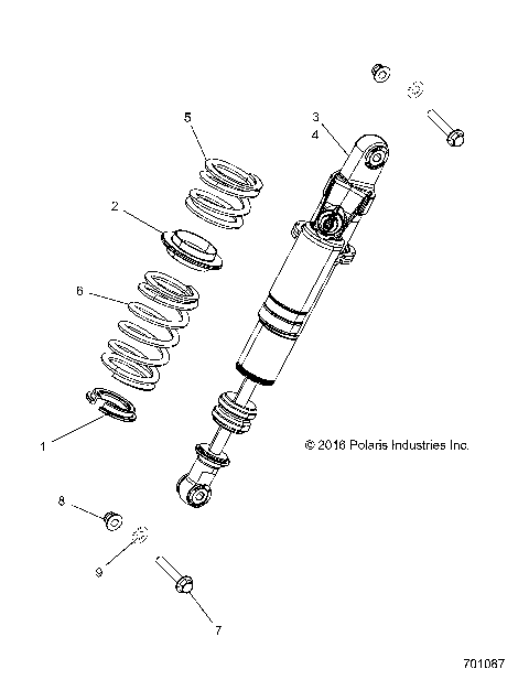 SUSPENSION, REAR SHOCK MOUNTING - R18RGE99BM/KBS (701087)