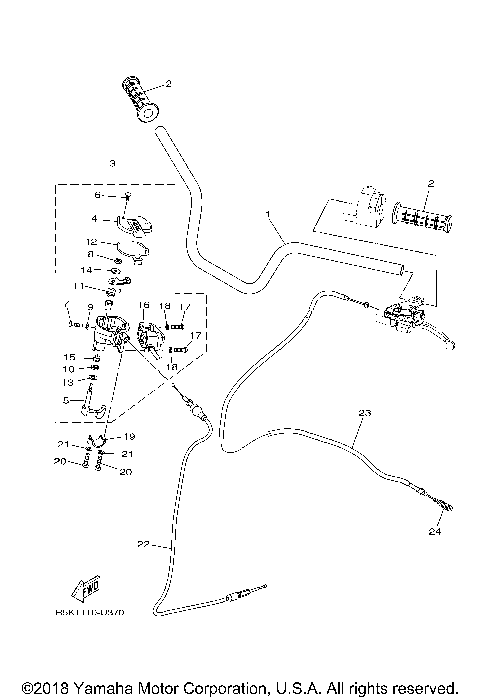 STEERING HANDLE CABLE