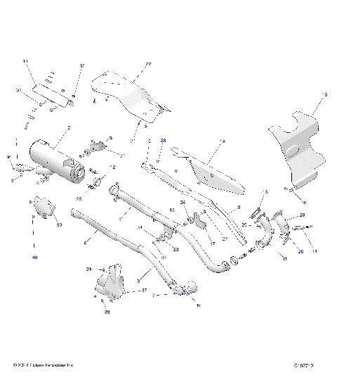ENGINE, EXHAUST - A26SEZ57BB (C102710)