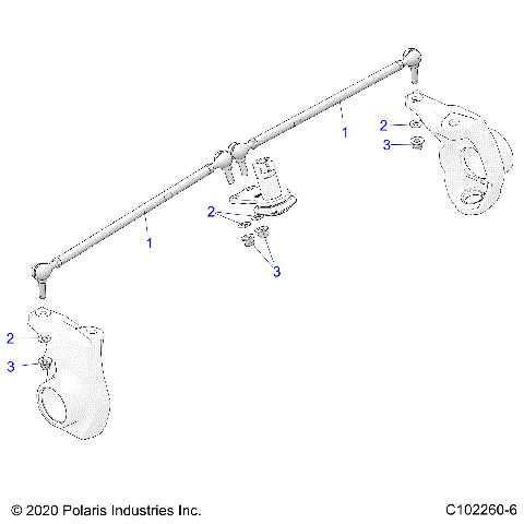 STEERING, TIE RODS - A21SJS57CX/EX (C102260-6)