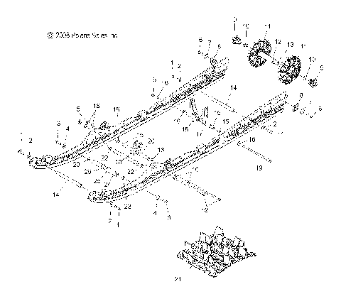 SUSPENSION, REAR - S09PM7JS/JSL (49SNOWSUSPRR09700RMK)