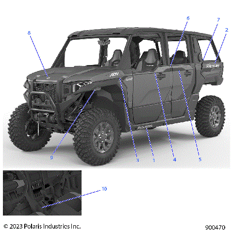 BODY, DECALS, GRAPHICS - G24GZK99AF/BF (900470)