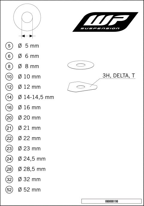 WP SHIMS FOR SETTING
