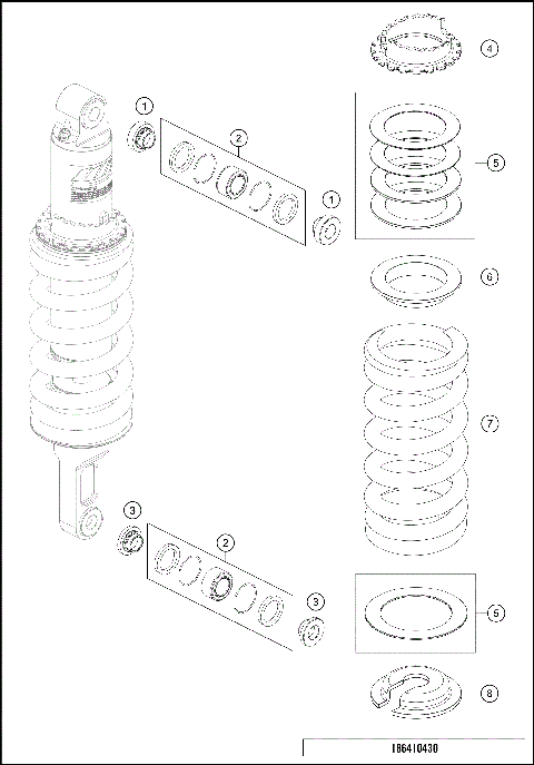 SHOCK ABSORBER DISASSEMBLED