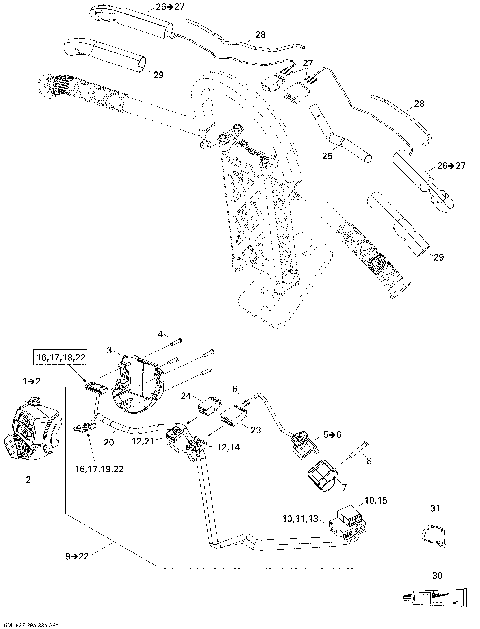 10- Steering Wiring Harness 800R