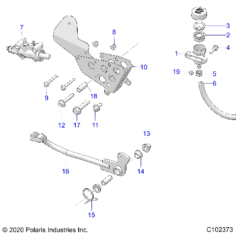 BRAKES, BRAKE PEDAL and MASTER CYLINDER - A20SVA85A3 (C102373)