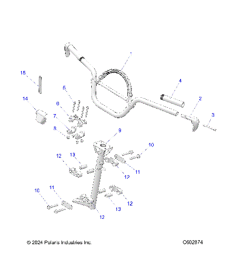 STEERING, HANDLEBAR MOUNTING - S26TFB6RS/6REA (C602874)