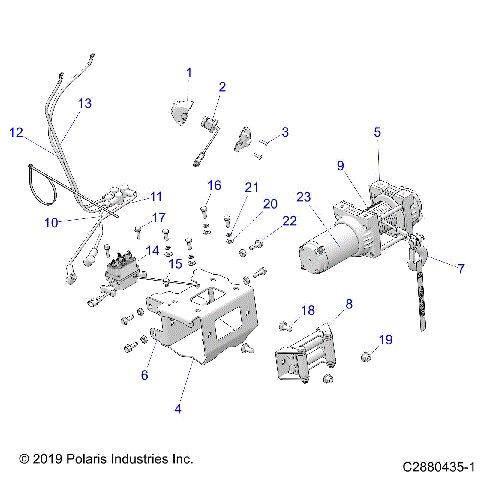BODY, WINCH - A20SXE95KL/KR (C2880435-1)