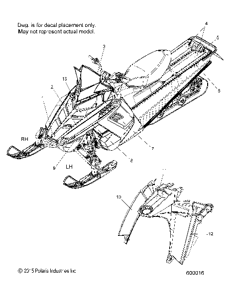 BODY, DECAL - S16CR5BSA/BSL (600016)