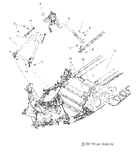 CHASSIS, CHASSIS ASM. and OVER STRUCTURE - S11CM8GSA/GSB/GSL/GSM/GEA (49SNOWCHASSISFRT211800RMK)