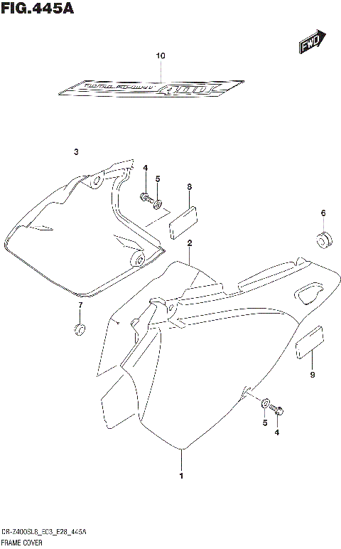 FRAME COVER (DR-Z400SL8 E03)