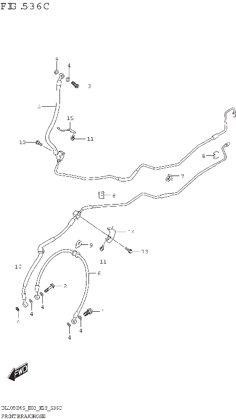 FRONT BRAKE HOSE (DL1050RR)