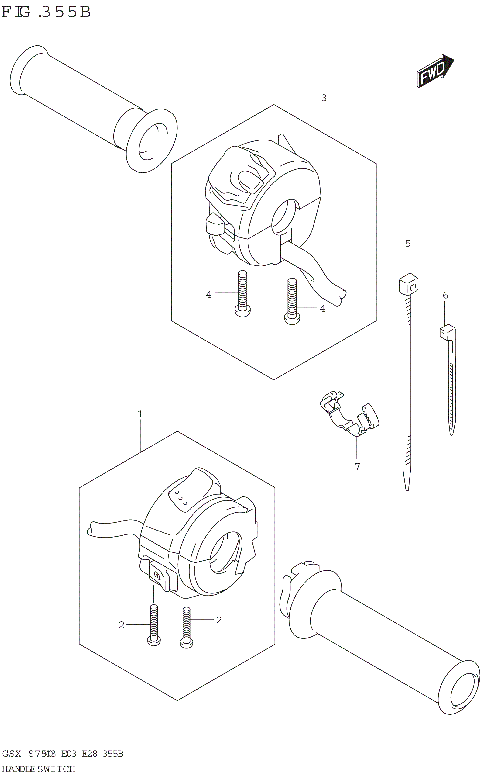 HANDLE SWITCH (E03,E33)